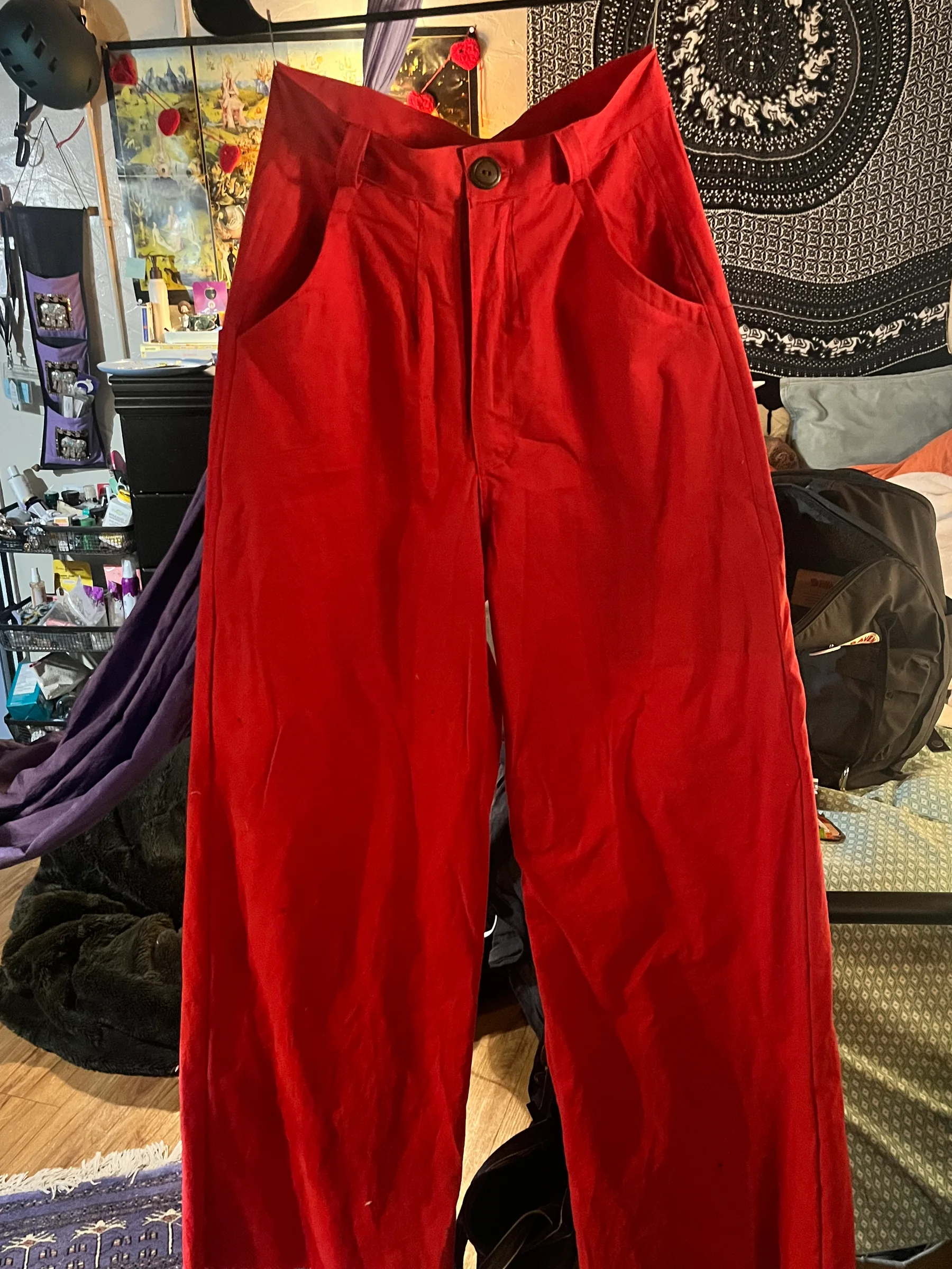 Pants commission, made from an old bedsheet.